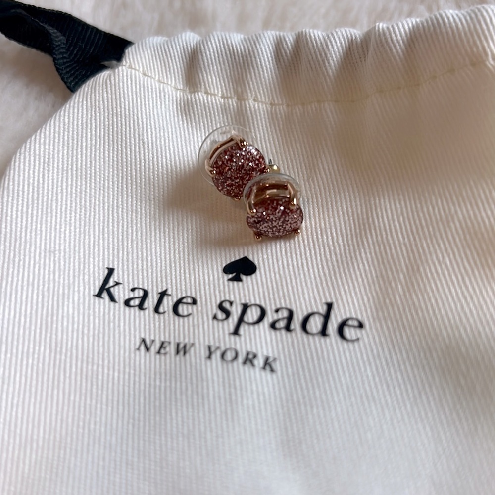 Rose Gold Kate Spade stud earrings